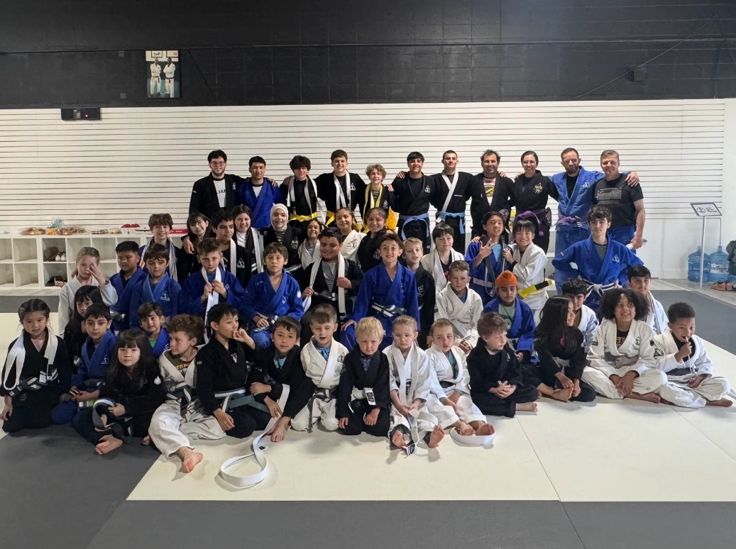 Kids Brazilian Jiu-Jitsu class at Upper Jiu Jitsu Academy